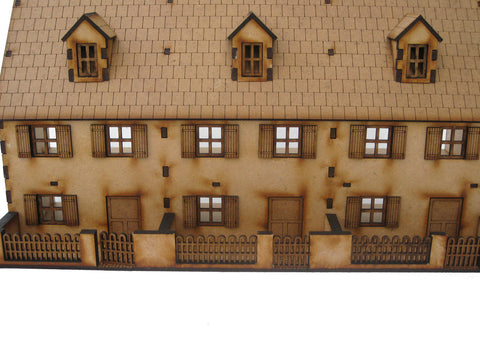 28mm 1:56 "The Terrace" Front Yard (Plain wall version)