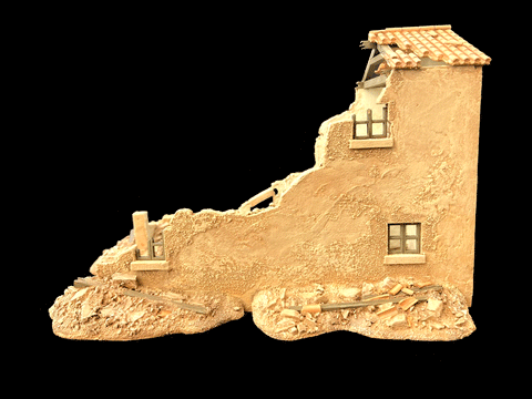 28mm 1:56 "Pantile Ruin B"