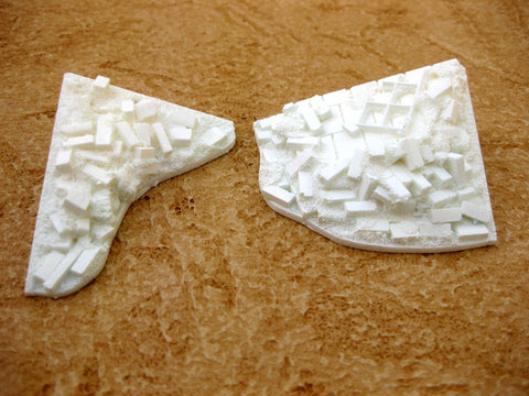 28mm 1:56 Resin Rubble Piles set of 8