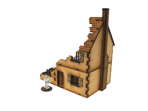 20mm 1:72 "Ruined House 1"