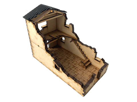 28mm 1:56 "Pantile Ruin B"