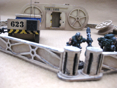 28mm 1:56 Sci-Fi "Perimeter Fence"