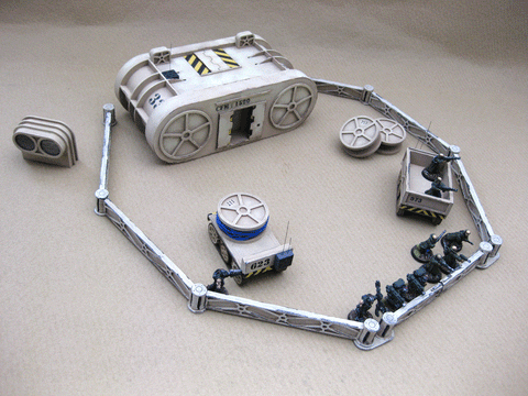28mm 1:56 Sci-Fi "Perimeter Fence"