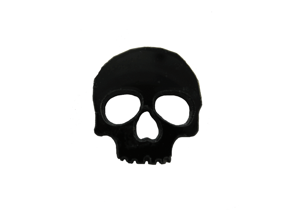 Large Skull Tokens 3mm Black Acrylic set of 12
