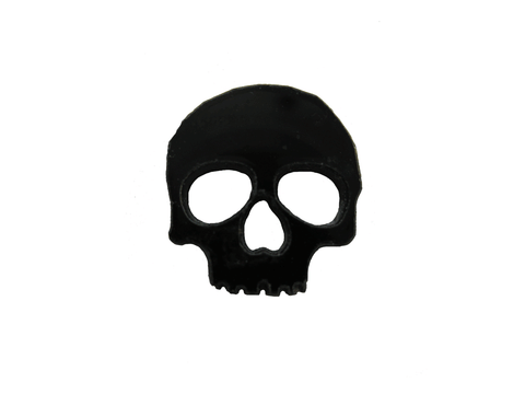 Skull Tokens 3mm Black Acrylic set of 18