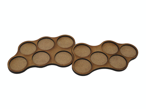 6/12 Man 25mm Skirmish Movement "Twin Trays A" for 25mm bases.