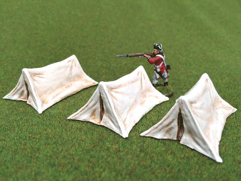 28mm 1:56 "Small Ridge Tent" x 3 by Debris of War