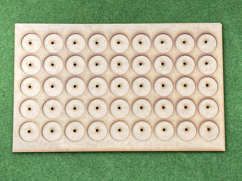 Storage Tray ( Box liner for 45 Models ) On 32mm round bases