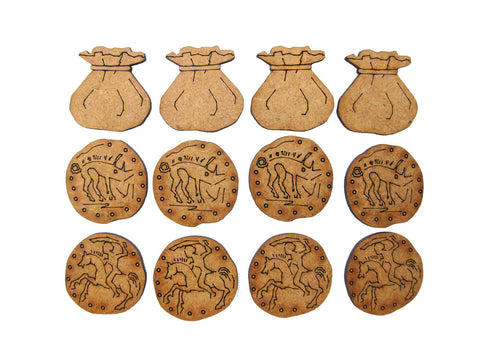 Treasure Tokens set of 12