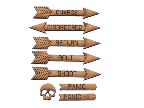 Wargames Token Set:  48 pieces