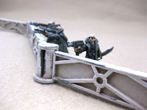 28mm 1:56 Sci-Fi "Perimeter Fence"