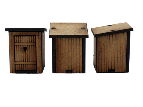 20mm 1:72 Set of 3 "Outside W/C's"